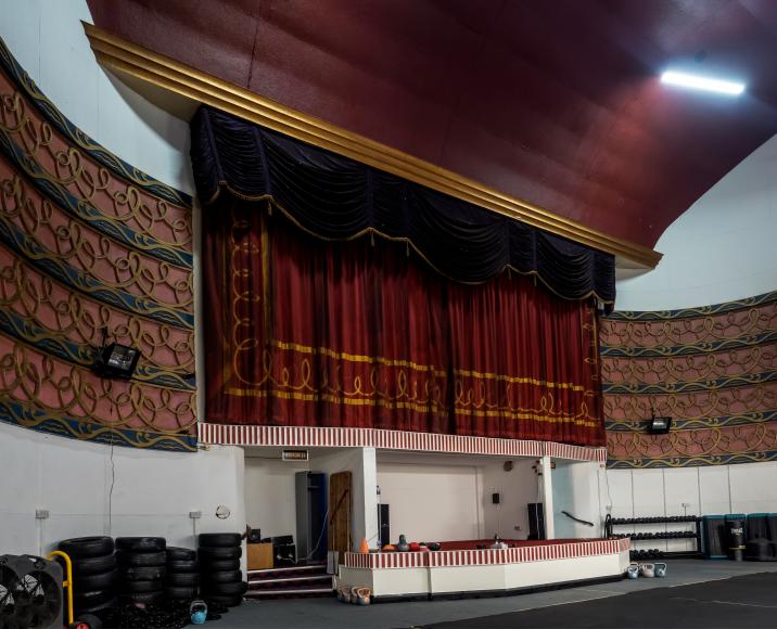 former Irving or Kings Theatre in Seacombe, Merseyside is now a gym.