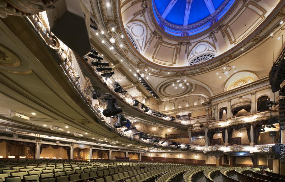 Auditorium of Victoria Palace Theatre, 2018.