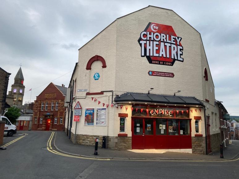 The front entrance to Chorley Theatre.